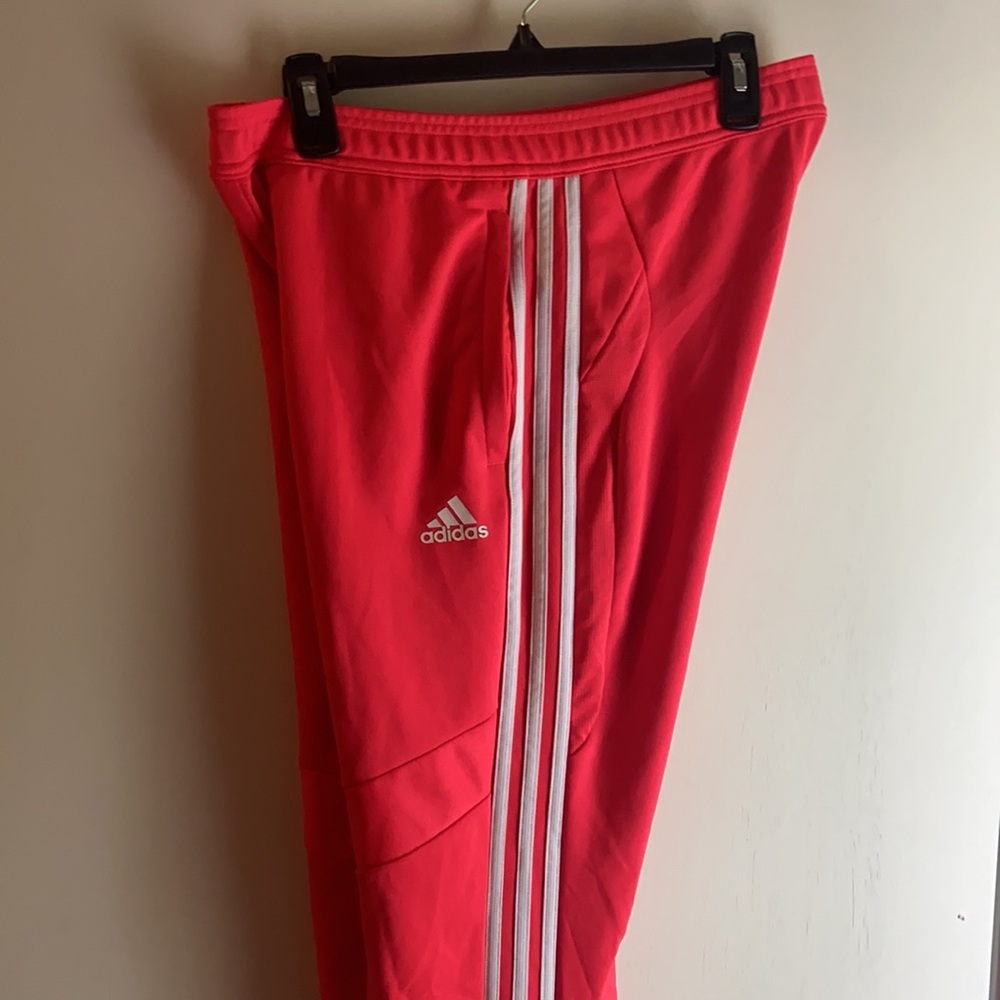 NEON Coral Adidas Brand Athletic Joggers 🌺